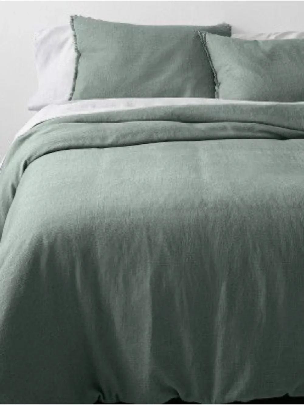 Casaluna sage duvet cover and shams